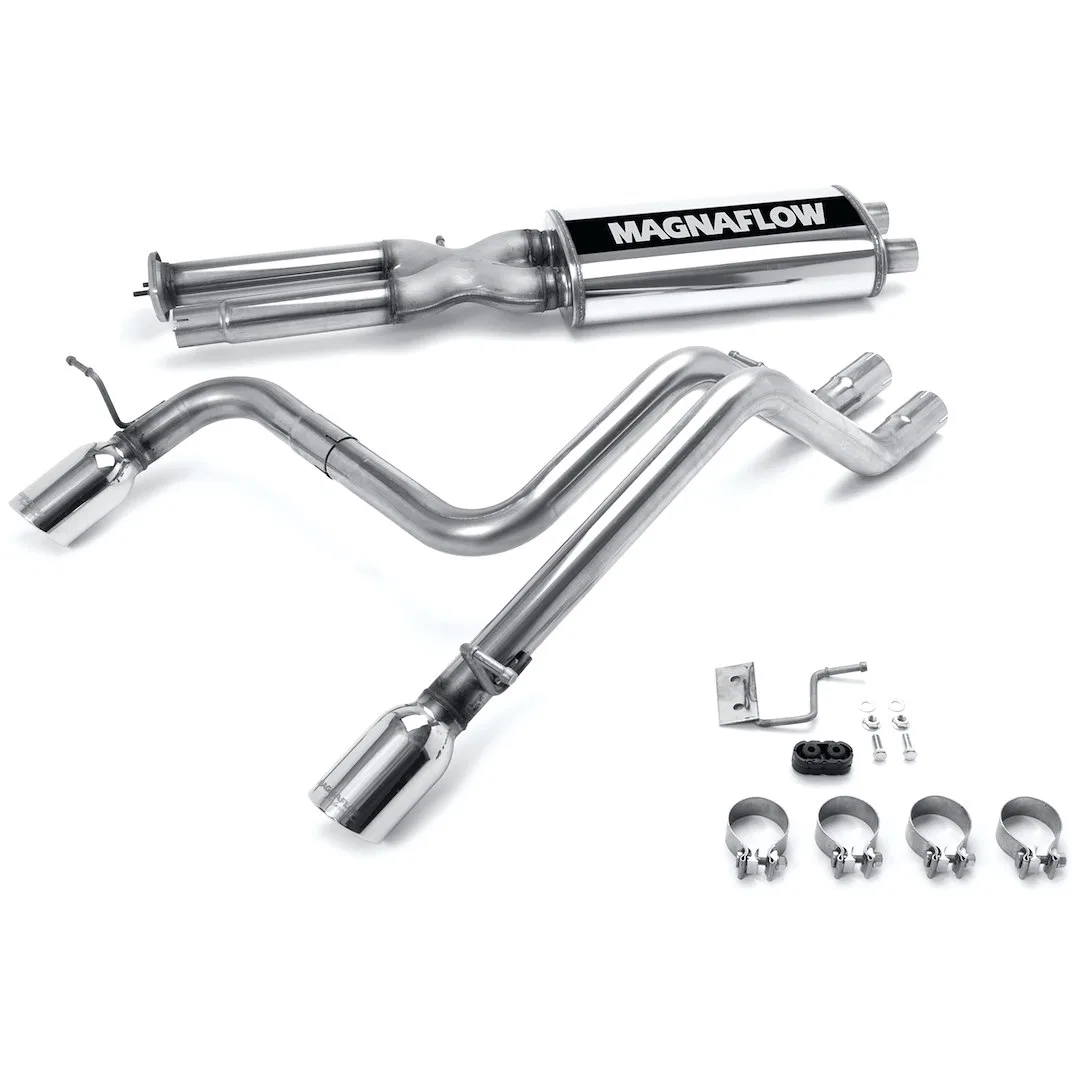 16673 – MAGNAFLOW Exhaust System Kit, Stainless Steel With Muffler 3 Inch To 2-1/2 Inch Pipe Diameter Dual Exhaust Wi...